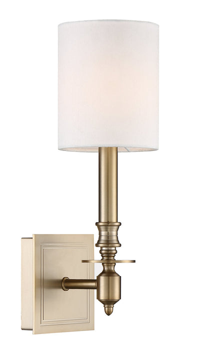 Lloyd 1 Light Aged Brass Sconce Wall Sconce Crystorama