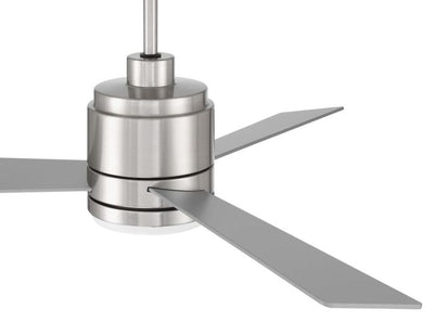 42" McCoy 3-Blade in Brushed Polished Nickel w/ Brushed Nickel Blades Ceiling Fan CRAFTMADE