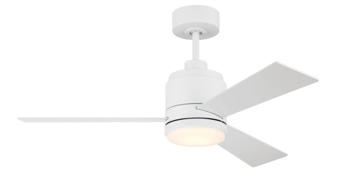 42" McCoy 3-Blade in White w/ White Blades Ceiling Fan CRAFTMADE