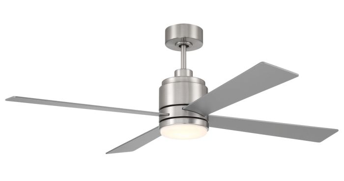 52" McCoy 4-Blade in Brushed Polished Nickel w/ Brushed Nickel Blades Ceiling Fan CRAFTMADE