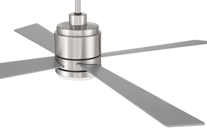 52" McCoy 4-Blade in Brushed Polished Nickel w/ Brushed Nickel Blades Ceiling Fan CRAFTMADE