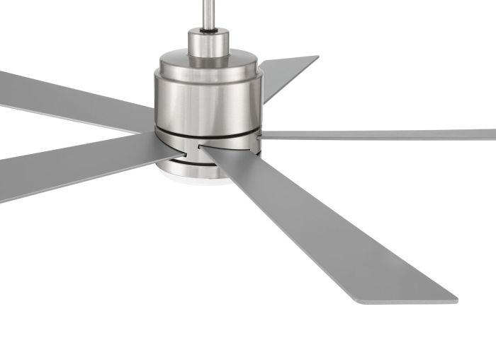 52" McCoy 5-Blade in Brushed Polished Nickel w/ Brushed Nickel Blades Ceiling Fan CRAFTMADE