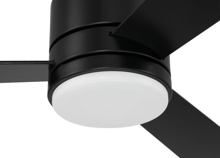 52" McCoy in Flat Black w/ Flat Black Blades Ceiling Fan CRAFTMADE