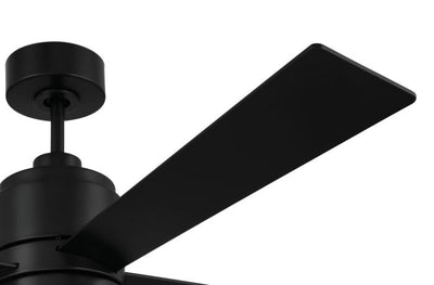 52" McCoy 4-Blade in Flat Black w/ Flat Black Blades Ceiling Fan CRAFTMADE