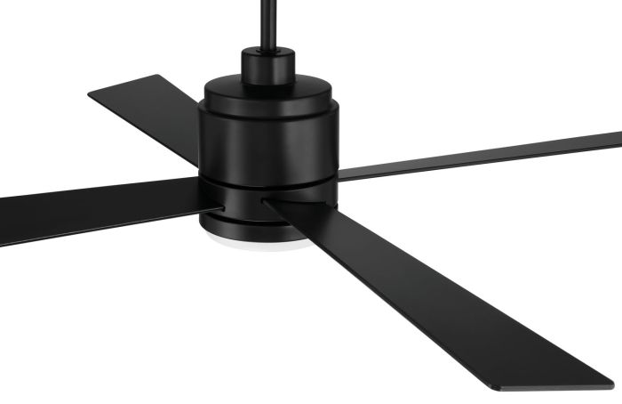 52" McCoy 4-Blade in Flat Black w/ Flat Black Blades Ceiling Fan CRAFTMADE