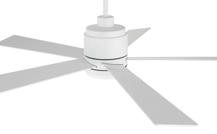 52" McCoy 5-Blade in White w/ White Blades Ceiling Fan CRAFTMADE