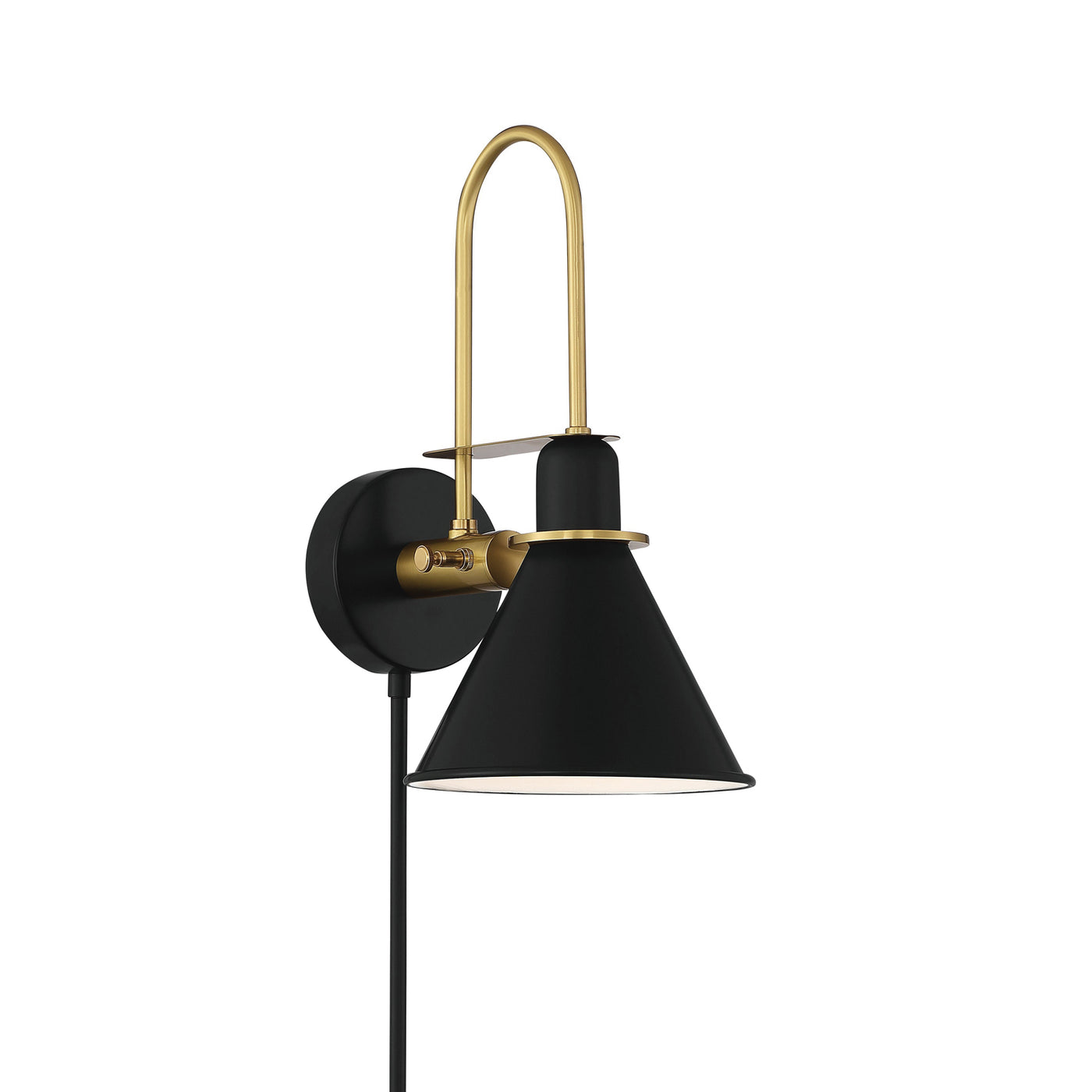 Medford 1 Light Matte Black Sconce Wall Sconce Crystorama