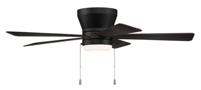 52" Merit in Flat Black  w/ Flat Black/Greywood Blades Ceiling Fan CRAFTMADE