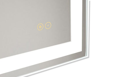 ##Antique Hardware## 30" x 30" x 1.9" Square LED Mirror, defogger & dimmer, 3000K/4000K/5000K