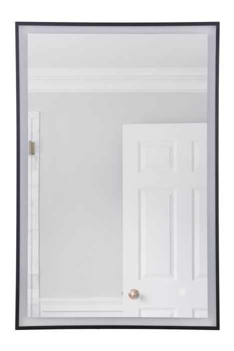 24" x 36" Black Frame LED Mirror, Defogger & Dimmer, 3000K/4000K/5000K Mirror Craftmade