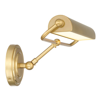 Miller Integrated LED Aged Brass Sconce Wall Sconce Crystorama