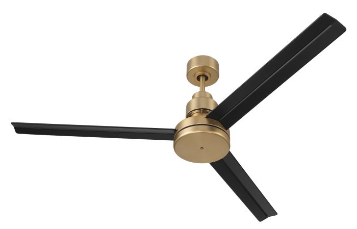 54" Mondo in Satin Brass w/ Flat Black Blades Ceiling Fan CRAFTMADE