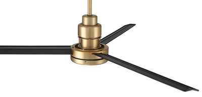 54" Mondo in Satin Brass w/ Flat Black Blades Ceiling Fan CRAFTMADE