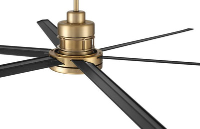 72" Mondo in Satin Brass w/ Flat Black Blades Ceiling Fan CRAFTMADE