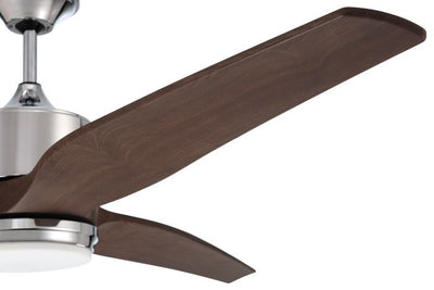 60" Mobi  in Chrome w/ Walnut Blades Ceiling Fan CRAFTMADE