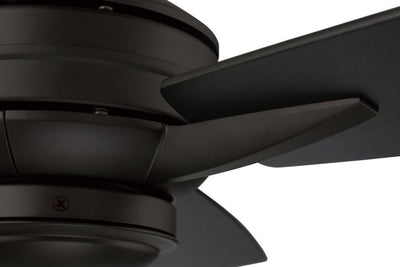 52" Moto Indoor/Outdoor (Damp) in Flat Black w/ Flat Black/Greywood Blades Ceiling Fan CRAFTMADE