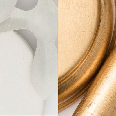 Brian Patrick Flynn Alston 1 Light Matte White + Antique Gold Mini Pendant Pendant Crystorama