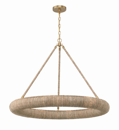 Oakley Integrated LED Soft Gold Chandelier Chandelier Crystorama