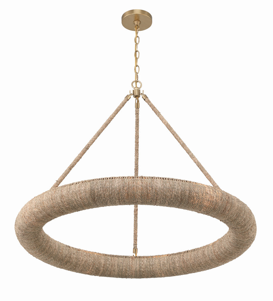 Oakley Integrated LED Soft Gold Chandelier Chandelier Crystorama