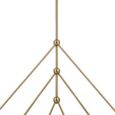 Omni 6 Light Aged Brass Chandelier Chandelier Crystorama