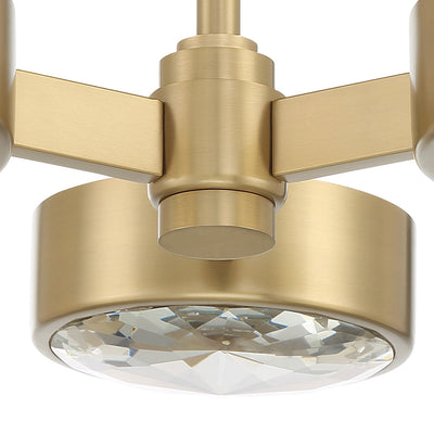 Orson 3 Light Modern Gold Semi Flush Mount Semi Flush Crystorama