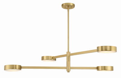 Orson 4 Light Modern Gold Chandelier Chandelier Crystorama