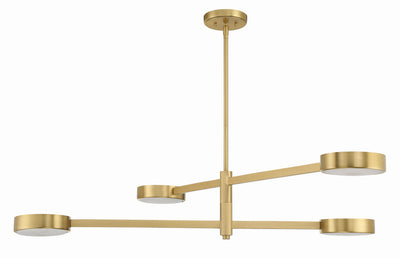 Orson 4 Light Modern Gold Chandelier Chandelier Crystorama