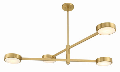 Orson 4 Light Modern Gold Chandelier Chandelier Crystorama