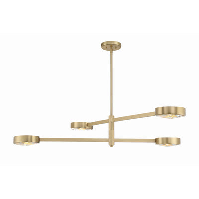 Orson 4 Light Modern Gold Chandelier Chandelier Crystorama