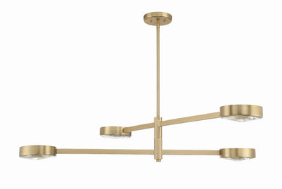 Orson 4 Light Modern Gold Chandelier Chandelier Crystorama