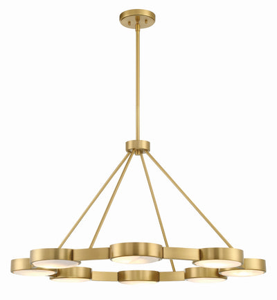 Orson 8 Light Modern Gold Chandelier Chandelier Crystorama