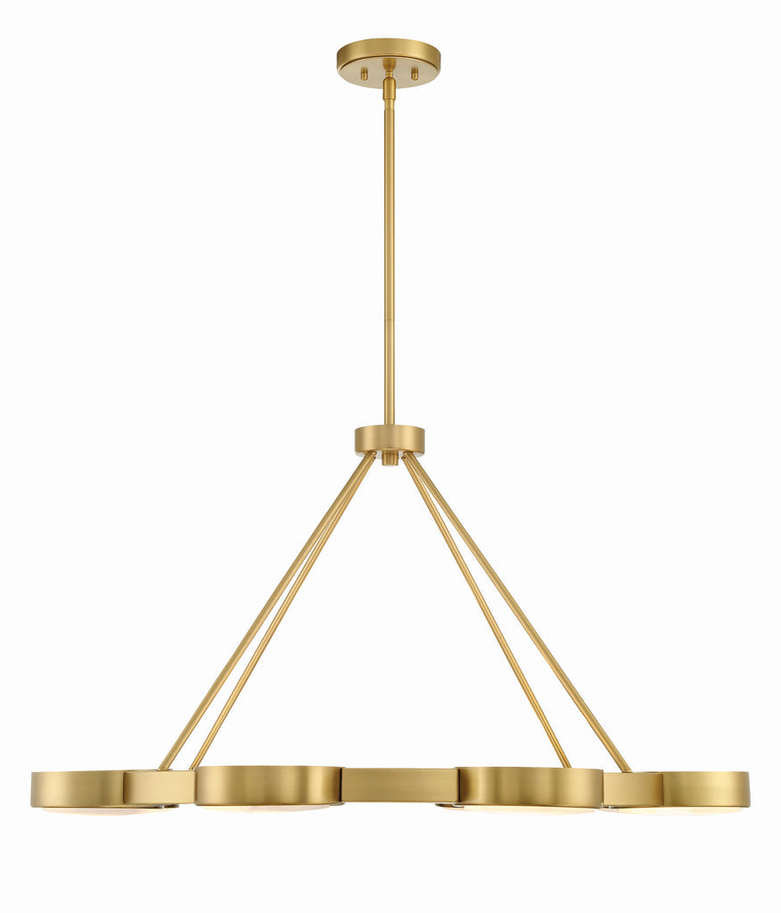 Orson 8 Light Modern Gold Chandelier Chandelier Crystorama