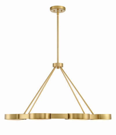 Orson 8 Light Modern Gold Chandelier Chandelier Crystorama