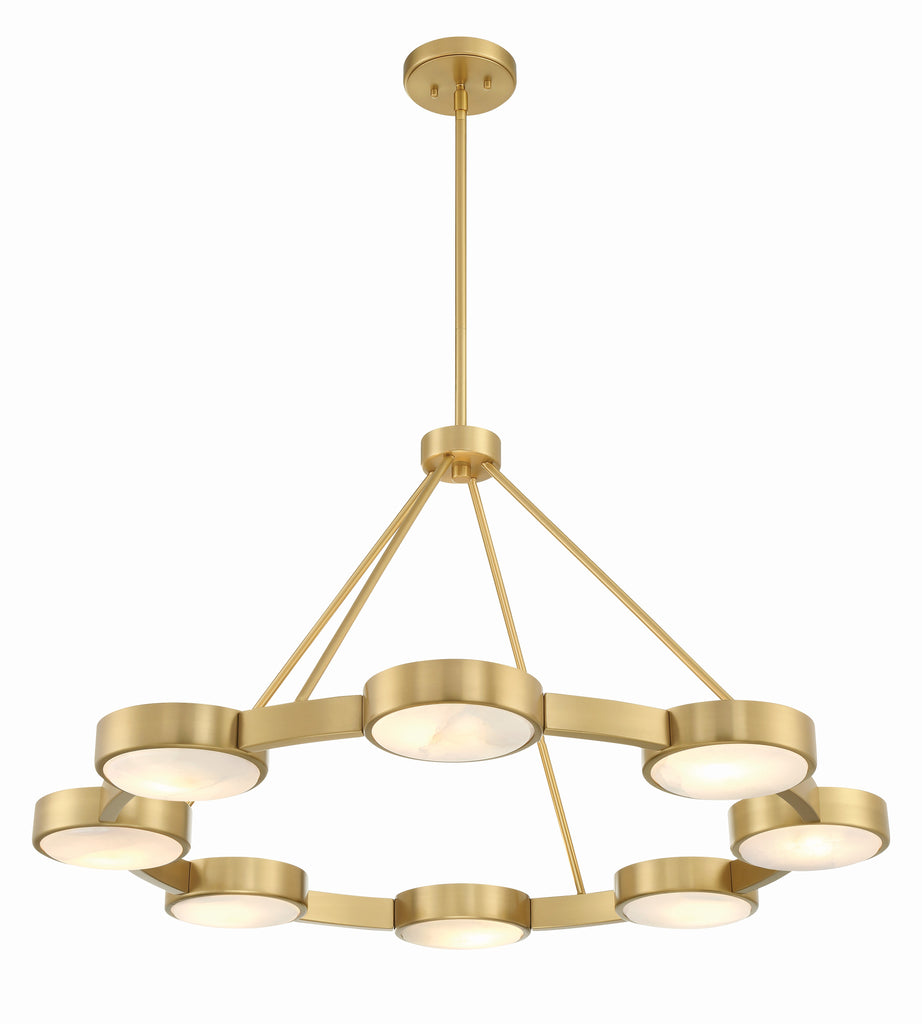 Orson 8 Light Modern Gold Chandelier Chandelier Crystorama