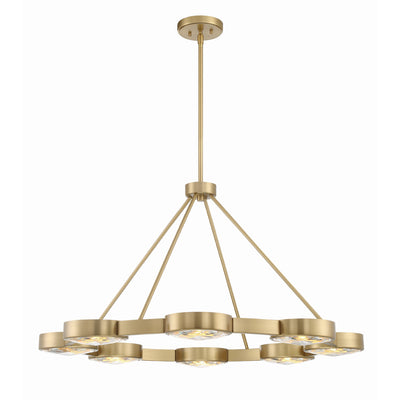 Orson 8 Light Modern Gold Chandelier Chandelier Crystorama