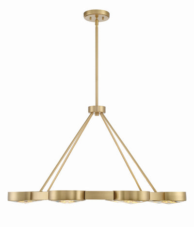 Orson 8 Light Modern Gold Chandelier Chandelier Crystorama