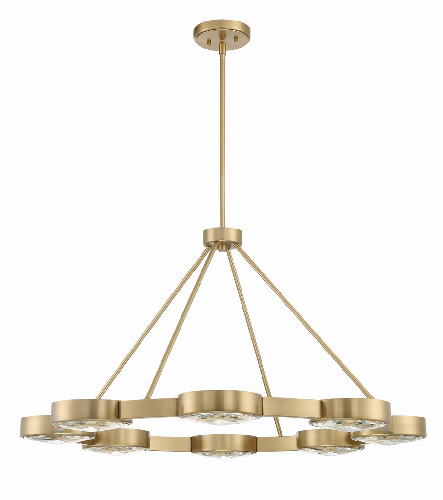 Orson 8 Light Modern Gold Chandelier Chandelier Crystorama