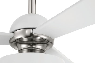 60" Otto in White/Polished Nickel w/ White Blades Ceiling Fan CRAFTMADE