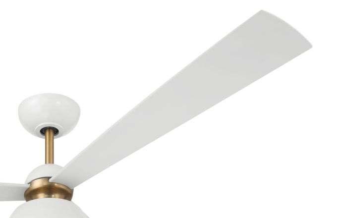 60" Otto in White/Satin Brass w/ White Blades Ceiling Fan CRAFTMADE