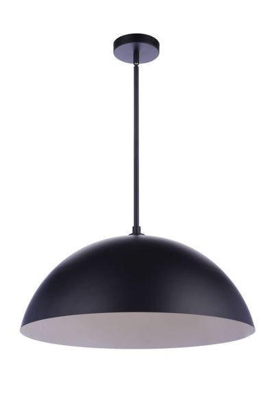 34.75” Diameter Sculptural Statement Dome Pendant in Flat Black Pendant Craftmade