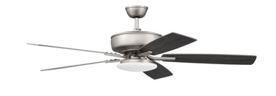 52" Pro Plus 112 in Brushed Nickel w/ Brushed Nickel/Greywood Blades Ceiling Fan CRAFTMADE