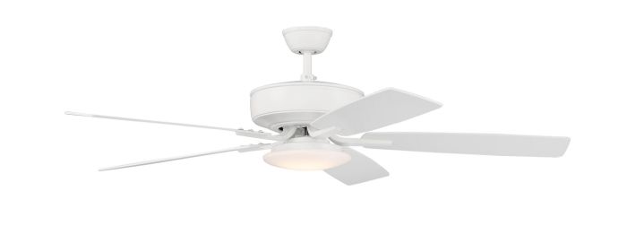 52" Pro Plus 112 in White w/ White/Washed Oak Blades Ceiling Fan CRAFTMADE