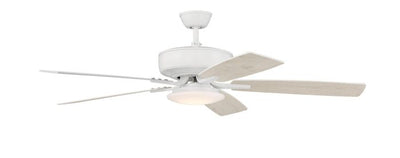 52" Pro Plus 112 in White w/ White/Washed Oak Blades Ceiling Fan CRAFTMADE