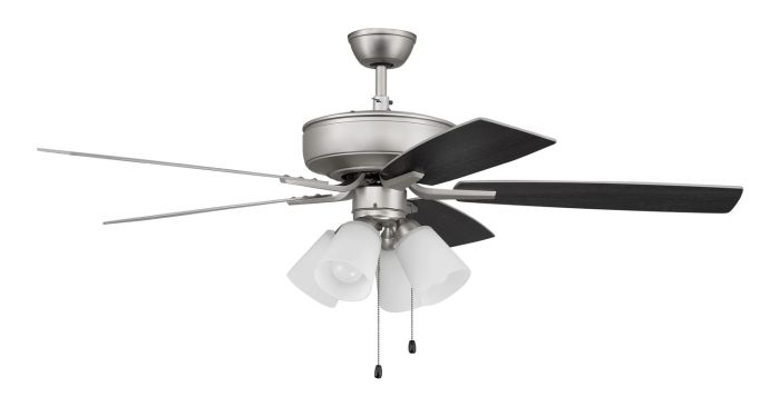 52" Pro Plus 114 in Brushed Nickel w/ Brushed Nickel/Greywood Blades Ceiling Fan CRAFTMADE