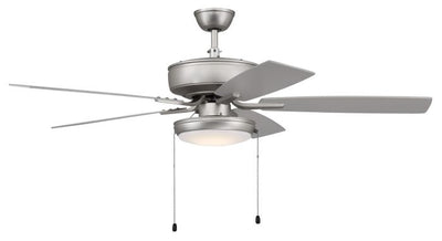 52" Pro Plus 119 in Brushed Nickel w/ Brushed Nickel/Greywood Blades Ceiling Fan CRAFTMADE