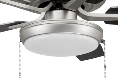 52" Pro Plus 119 in Brushed Nickel w/ Brushed Nickel/Greywood Blades Ceiling Fan CRAFTMADE