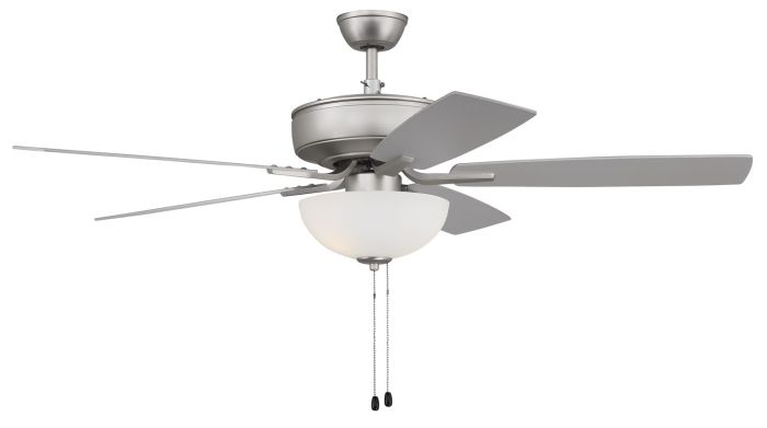 52" Pro Plus 211 in Brushed Nickel w/ Brushed Nickel/Greywood Blades Ceiling Fan CRAFTMADE