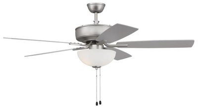 52" Pro Plus 211 in Brushed Nickel w/ Brushed Nickel/Greywood Blades Ceiling Fan CRAFTMADE