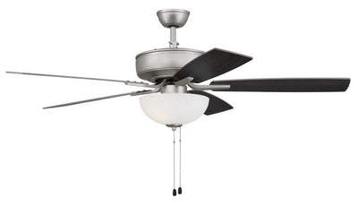 52" Pro Plus 211 in Brushed Nickel w/ Brushed Nickel/Greywood Blades Ceiling Fan CRAFTMADE