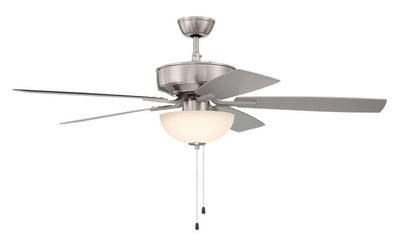 52" Pro Plus 211 in Brushed Polished Nickel w/ Brushed Nickel/Greywood Blades Ceiling Fan CRAFTMADE